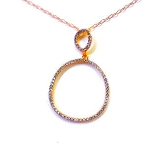 Kenneth Cole Necklace - Double Drop - Crystal Pendant NWT